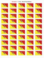Sicily Sheet of 50 Stickers