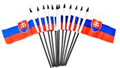 Slovakia Miniature Flags - 12 Pack