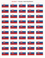 Slovakia Sheet of 50 Stickers