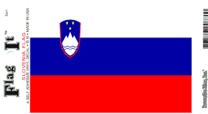 Slovenia Flag Decal<br>Pack of 6