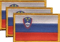 Slovenia Flag Patch<br>Pack of 3