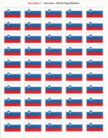 Slovenia Sheet of 50 Stickers