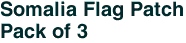 Somalia Flag Patch<br>Pack of 3