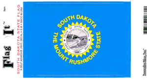 South Dakota Flag Decal<br>Pack of 6