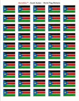 South Sudan Sheet of 50 Stickers