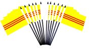 South Vietnam Miniature Flags - 12 Pack