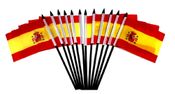 Spain Miniature Flags - 12 Pack