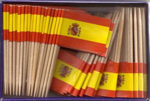 Spain Flag Toothpicks