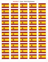 Spain Sheet of 50 Stickers