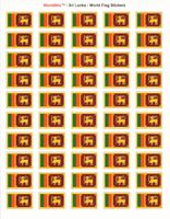 Sri Lanka Sheet of 50 Stickers
