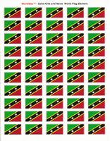 St. Kitts & Nevis Sheet of 50 Stickers