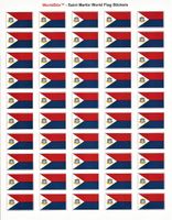 St. Maarten Sheet of 50 Stickers