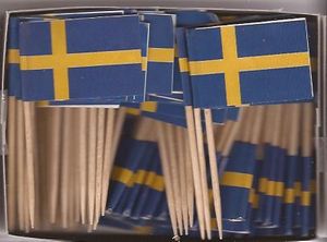 Sweden Flag Toothpicks