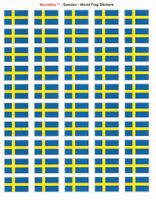Sweden Sheet of 50 Stickers
