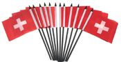 Switzerland Miniature Flags - 12 Pack