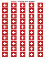 Switzerland Sheet of 50 Stickers