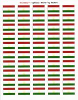 Tajikistan Sheet of 50 Stickers