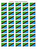 Tanzania Sheet of 50 Stickers