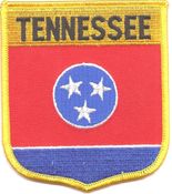 Tennessee Flag Shield Patch<br>Pack of 3