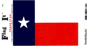 Texas Flag Decal<br>Pack of 6