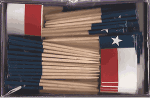 Texas Flag Toothpicks