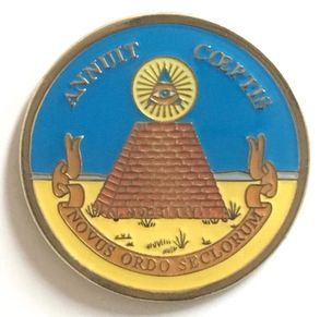 The United States National Coat of Arms Round Emblem Pack of 12