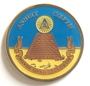 The United States National Coat of Arms Round Emblem Pack of 12