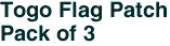 Togo Flag Patch<br>Pack of 3