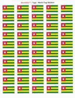Togo Sheet of 50 Stickers