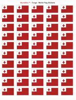 Tonga Sheet of 50 Stickers