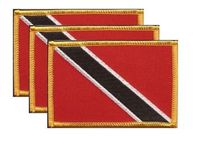 Trinidad & Tobago Flag Patch<br>Pack of 3