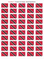 Trinidad & Tobago Sheet of 50 Stickers
