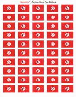 Tunisia Sheet of 50 Stickers