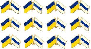 Ukraine and Anti War Flag Friendship Pack of 12