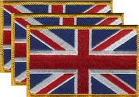 United Kingdom Flag Patch<br>Pack of 3
