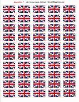 United Kingdom Sheet of 50 Stickers