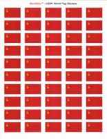 USSR Sheet of 50 Stickers