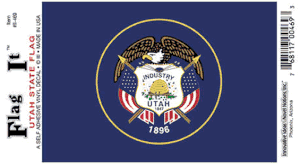 Utah Flag Decal<br>Pack of 6