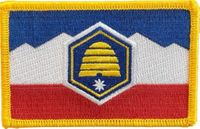 Utah Flag Patch<br> - New 2024 Version - Pack of 3