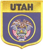 Utah Flag Shield Patch<br>Pack of 3