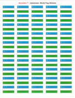 Uzbekistan Sheet of 50 Stickers