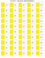 Vatican City Sheet of 50 Stickers