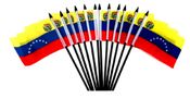 Venezuela Miniature Flags - 12 Pack