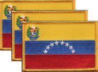Venezuela Flag Patch<br>Pack of 3