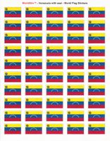 Venezuela with Seal Sheet of 50 Stickers