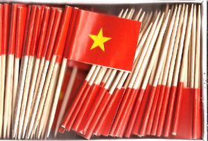 Vietnam Flag Toothpicks