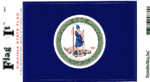 Virginia Flag Decal<br>Pack of 6