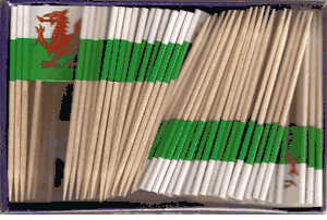 Wales Flag Toothpicks