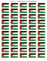 Western Sahara Sheet of 50 Stickers