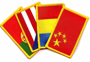 Wholesale Embroidered Flag Patches 